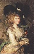 Thomas Gainsborough Portrait of Lady Georgiana Cavendish, Duchess of Devonshire oil painting artist
